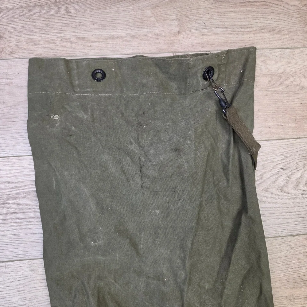 Military Surplus Duffle Bag Large Olive Green Fair Canvas Sea Bag Top Load 38in